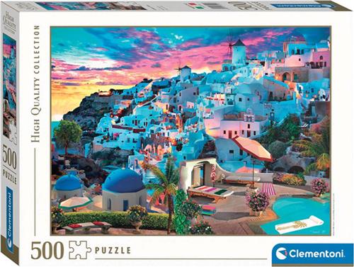 Clementoni - Puzzel 500 Stukjes High Quality Collection Greece View, Puzzel Voor Volwassenen en Kinderen, 14-99 jaar, 35149