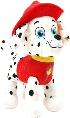 Nickelodeon Knuffel Paw Patrol Marshall 28 Cm Wit/rood