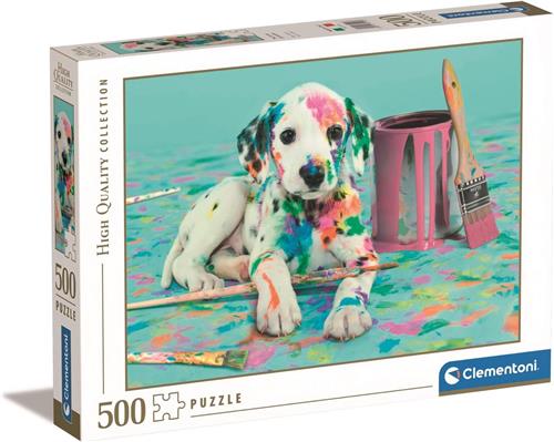 Clementoni - Puzzel 500 Stukjes High Quality Collection The Funny Dalmatian, Puzzel Voor Volwassenen en Kinderen, 14-99 jaar, 35150