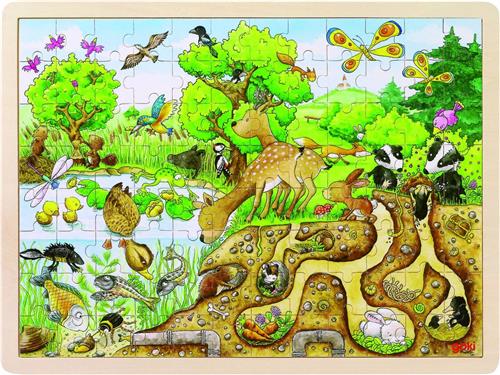 Goki Puzzel Natuur, 96st.