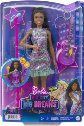 Barbie Big City Dreams Barbiepop - Zangeres met Bruin Haar