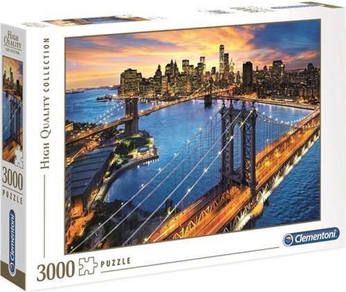 Clementoni - Puzzel 3000 Stukjes High Quality Collection New York Puzzel Voor Volwassenen en Kinderen, 14-99 jaar, 33546