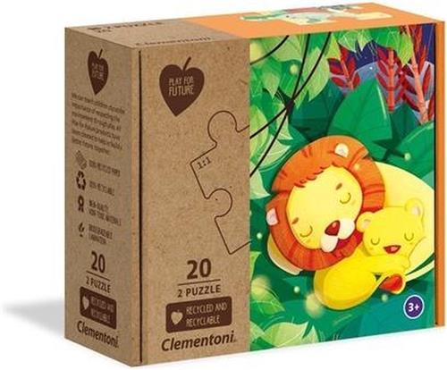 Clementoni Legpuzzel Jungle Junior 2-in-1 Karton 40 Stukjes