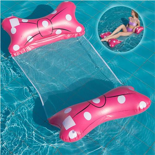 Goodivery® - Luchtbed Zwembad - Opblaasbare Water Hangmat Met Net - 4-In-1 Opvouwbare Luchtbed Water Hangmat Zwembad Speelgoed - 140 X 70 Cm - Water Speelgoed Voor Volwassenen En Kinderen - Zwembad Accessoires