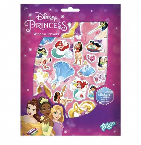 Prinsessen Raamstickers - Disney - Prinses - Zelfklevend - Herbruikbaar - Fantasie - Onderweg - Speelgoed - Peuters en Kleuters - 45 Stickers - Vanaf 3 Jaar - Duurzaam - Vakantie - Cadeau - Kinderfeestje - Speelgoed Voor Onderweg - Knutselen - Meisje