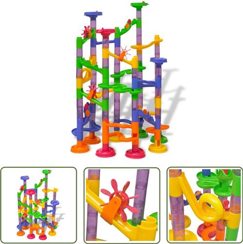 vidaXL Knikkerbaan voor kinderen - Knikkerbaan - Kinder Speelgoed - Bouwset - Creatief Speelgoed - Plastic Speelgoed