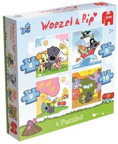 Woezel & Pip 4in1 Puzzel