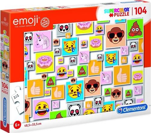 Clementoni Puzzel 104 stukjes Emoji