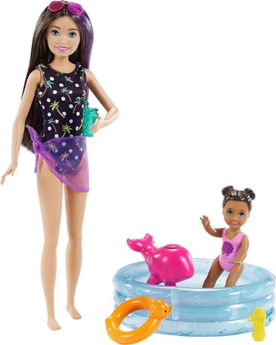 Barbie Skipper Babysitter Speelset - Zwembad & kleuter