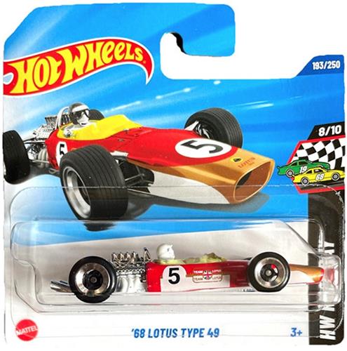 HOT WHEELS LOTUS '68 TYPE 49 RACING RED 5 193/250 (1:64) HW RACE DAY 8/10