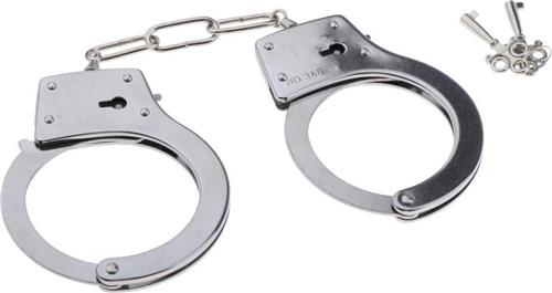 New Age Devi - Stevige roestvrijstalen handboeien - Sleutels inbegrepen - Perfect voor politie fantasiespel - Zoals gezien op de afbeelding