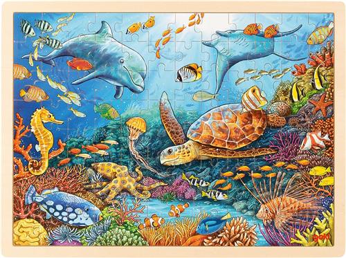 Goki Houten Legpuzzel Great Barrier Reef, 96st.