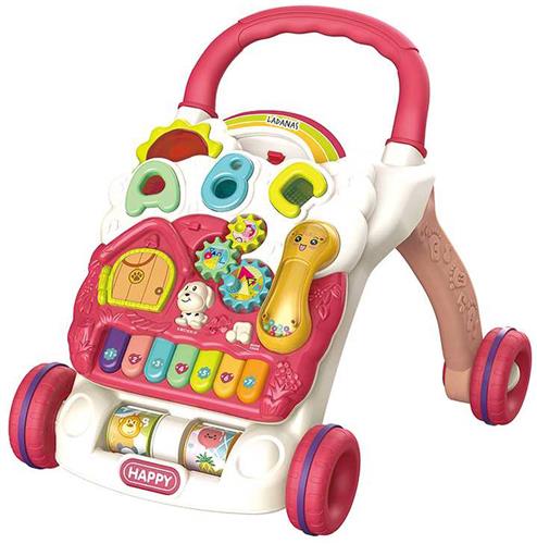 Babywalker met LICHT & MUZIEK - Loopwagen Baby met AFNEEMBAAR Speelbord
