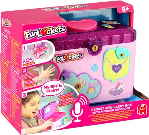 Jumbo - FunLockets - Geheime sieradendoos met stemrecorder - Vanaf 5 jaar - Sieraden maken