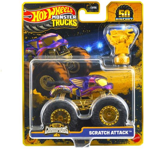 Hot Wheels monster jam truck Scratch Attack - monstertruck 9 cm schaal 1:64