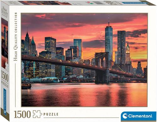 Clementoni - Puzzel 1500 Stukjes - East River - Puzzel voor volwassenen