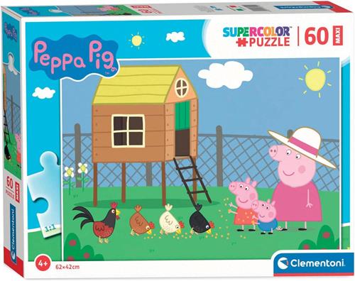 Clementoni - Peppa Pig Legpuzzel - Kinderpuzzel  Puzzel met 60 Stukjes - Vanaf 4 jaar
