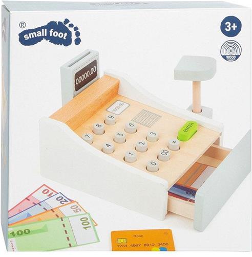 Small Foot - Houten Speelgoedkassa met Accessoires, 15dlg.