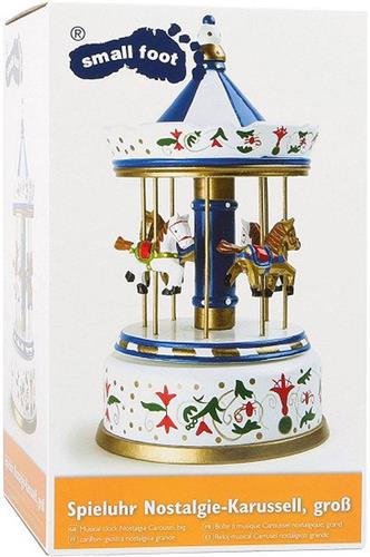 Small Foot - Houten Muziekdoos Draaimolen Love Story