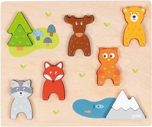 Goki Puzzle wild animals 28