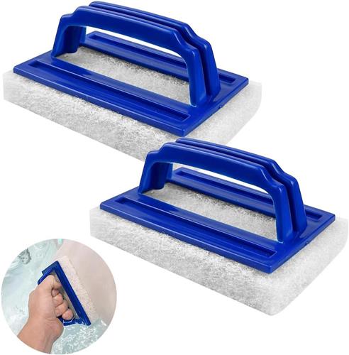 JGS Premium - Zwembadreinigingsborstel set voor spa en zwembad - Ergonomische handgreep - Duurzaam en effectief - Reinigen van vuil in zwembaden en badkuipen.