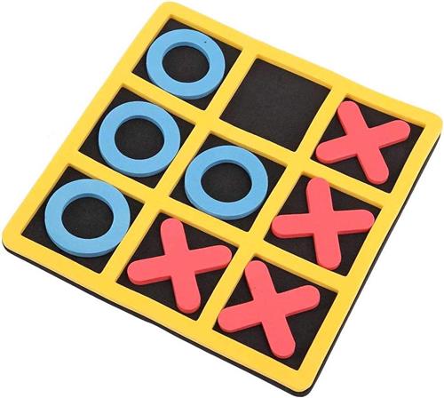 **JGS Premium - Tic Tac Toe Reisespiel voor Kinderen - Lernspielzeug - X en O Reisespel**