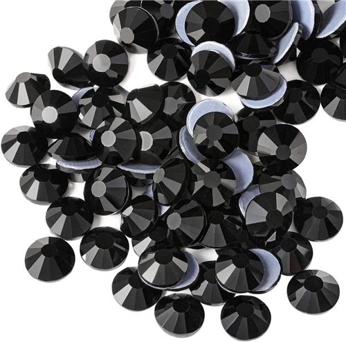 JGS Premium - Hotfix Strass Steentjes - 1440 stuks - Zwart - DIY Knutselen - Kristallen Edelstenen - SS16 3.8-4.0mm