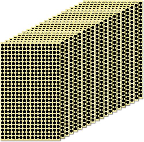 JGS Premium - Kleine Dot Stickers - 12480 stuks - Zelfklevend - 6mm - Gekleurde Ronde Stickers