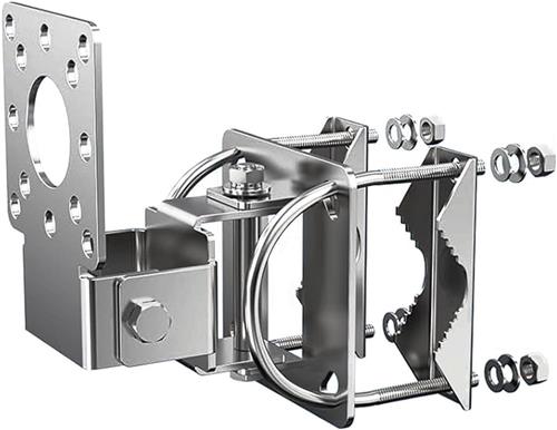 JGS Premium - Antirust Montageadapter voor muur- en paalinstallatie van antennes - Draadloze Bruggen - Starlink - Complete set met bouten - Eenvoudige installatie