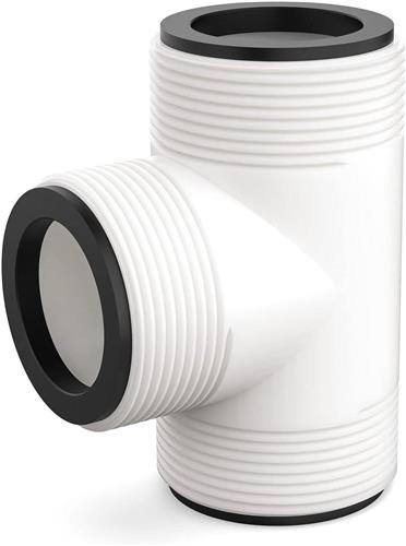 JGS Premium - Adapter voor zwembadslang 38 mm tee voor zwembad, set voor 38 mm slangverbindingen