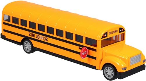 JGS Premium - Schoolbus speelgoed 1:16 - Leuke Diecast bus voor kinderen - Pull back speelgoed