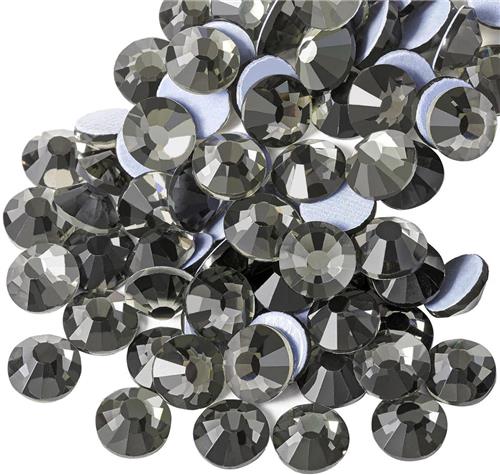 JGS Premium - Hotfix strassteentjes zwartdiamant SS6 1.9-2.1mm - 2880 stuks voor knutselen met hittefix  Glanzende ronde edelstenen  Hoge kwaliteit  DIY accessoires