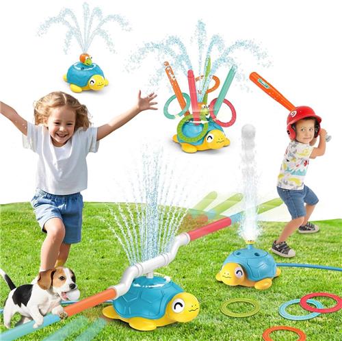 JGS Premium - Water Speelgoed Kids Buiten - 360° Draaiende Watersproeier Schildpad Tuinspeelgoed - Zomer Speelgoed voor Kinderen van 3-12 Jaar