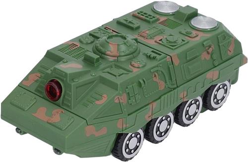 JGS Premium - Speelgoedtank op Batterijen met Geluids- en Lichteffecten, Transformerend Speelgoedvoertuig voor Jongens