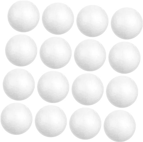 JGS Premium - 200 stuks piepschuimballen 2 cm voor knutselprojecten en decoratie | DIY en kerstversiering - schuimballen knutselen en schilderen - inclusief accessoires.