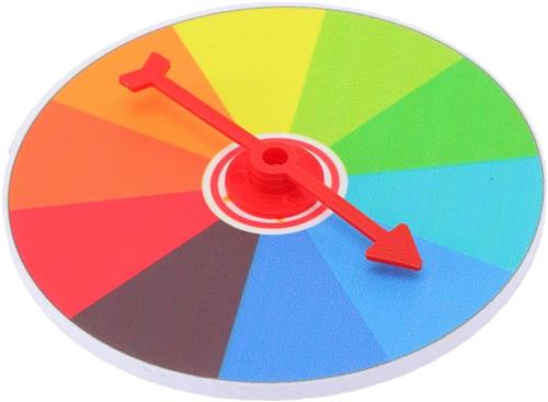 JGS Premium - Gelukswiel Spel Voor Carnaval - Krijt Plezier - Draaiend Prijswiel - Prijzen Te Winnen - Plastic Puzzelstandaard - Roterend Spiraal