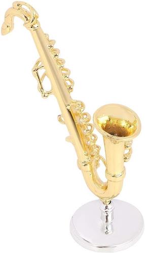 JGS Premium - Voor dollhouse - Saxophone miniature - Muziekinstrument - Speelgoed - Decoratie accessoires