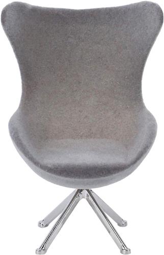 JGS Premium - Hoge rugstoel voor poppenhuis 1:12 schaal, simulatie meubels voor woonkamer decoratie (grijs)