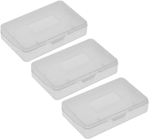 JGS Premium - Transparante Game Card Opslagdoos 10 Stuks - Stofhoesje - Game Cartridge Organizer - voor Game Boy Advance GBa Compact