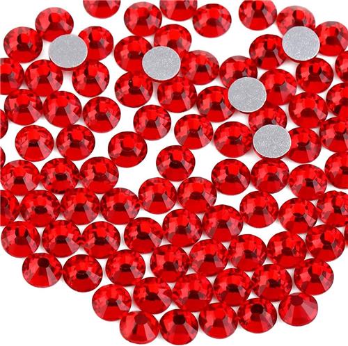 JGS Premium - Kristallen platte achterkant 13 mm-65 mm licht siam (SS6 19-20 mm) - Set van 1440 stuks.