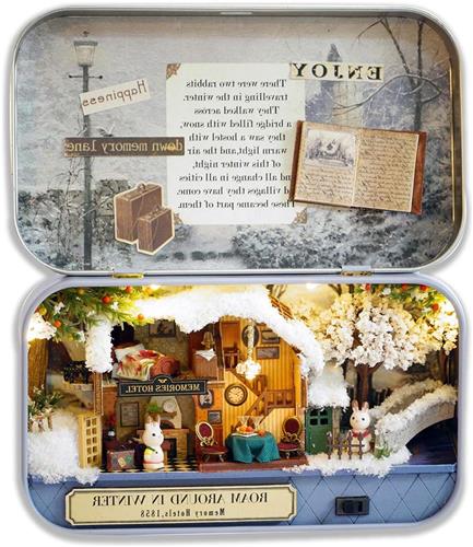 JGS Premium - DIY Miniatuur Box House Kit voor Winter Life - Handmade Mini Theater Bouwpakket met Creatieve Handcraft Cadeaus