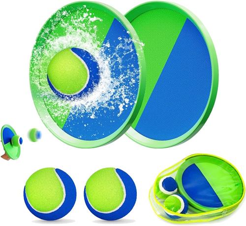 JGS Premium - Capture Rackets Balls Set voor Strandspellen - Ballenvangspel en balwerpspel - Familie speelgoed voor kinderen en volwassenen - 2 tot 12 jaar