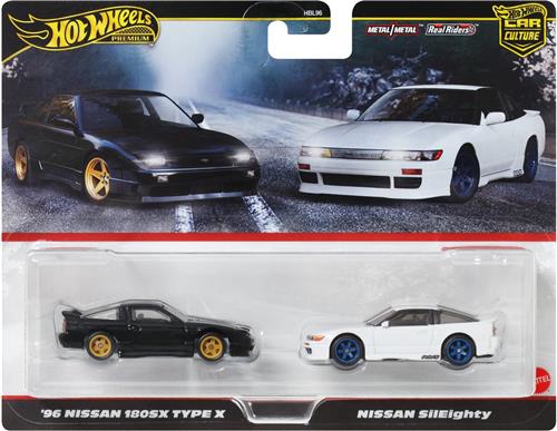 Hot Wheels Premium Autocultuur, Set van 2, Speelgoedauto's voor de Volwassen Verzamelaar