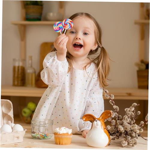 JGS Premium - 5 stuks kinderlolly foto-rekwisieten voor lollyfeest - feestgeschenken accessoires met nep eten