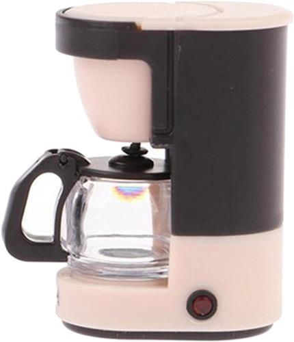 JGS Premium - Mini meubel koffiezetapparaat voor poppenhuis in roze - huissimulatie decoratie