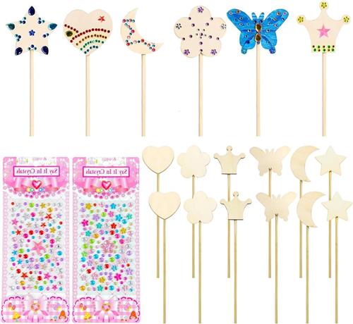 JGS Premium - Creatief Knutselwerk Vlinders van Hout - 12 Stuks voor Prinses Meisjes - Verjaardagscadeau Kerstmis