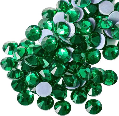JGS Premium - Hotfix strass steentjes set - 2880 stuks - Knutselen - Kristallen - Edelstenen - Smaragd - SS10 - 2.7-2.9mm