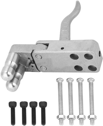JGS Premium - Centrifuge-trigger katapultslokker van roestvrij staal met 8 schroeven - DIY-accessoires voor katapult bouwpakket
