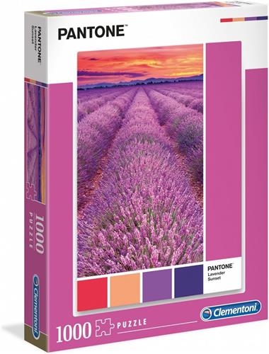 Clementoni Legpuzzel - Pantone Puzzle Collectie - Vivid Viola - 1000 stukjes, puzzel volwassenen