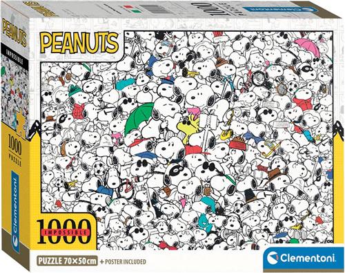 Clementoni - Puzzel - 1000 Stukjes - Impossible Peanuts - Puzzel Voor Volwassenen